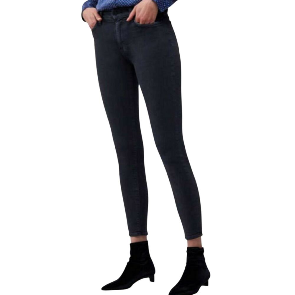 Baldwin Cropped Black Jeans Karlie High Rise Size 24 - Picture 5 of 5
